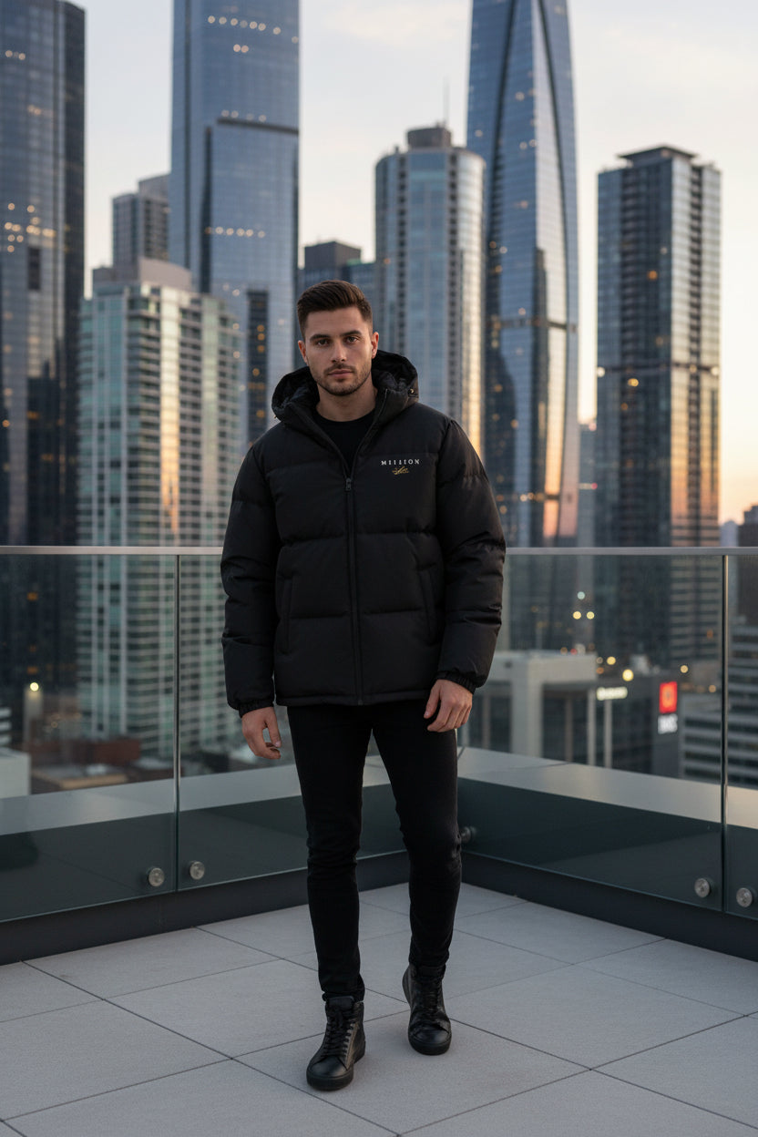 Mi11ion Hooded Puffer Jacket