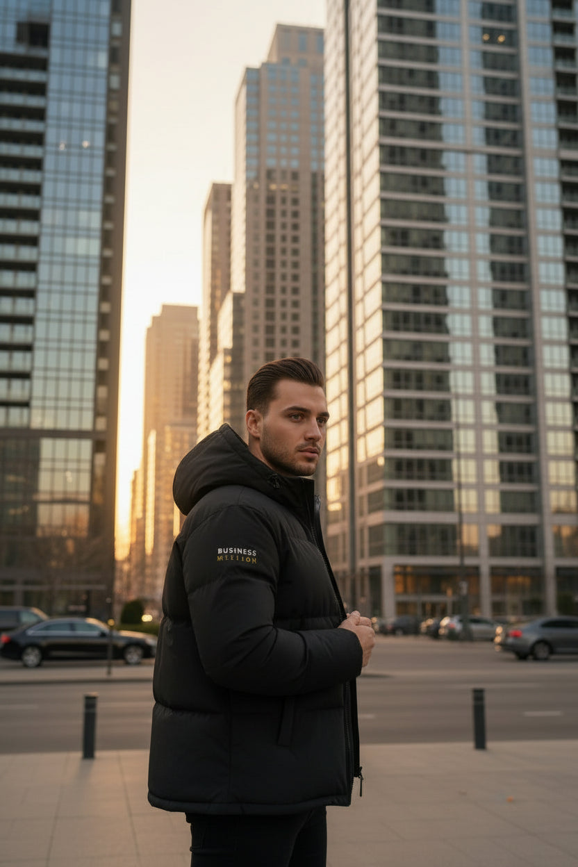 Mi11ion Hooded Puffer Jacket