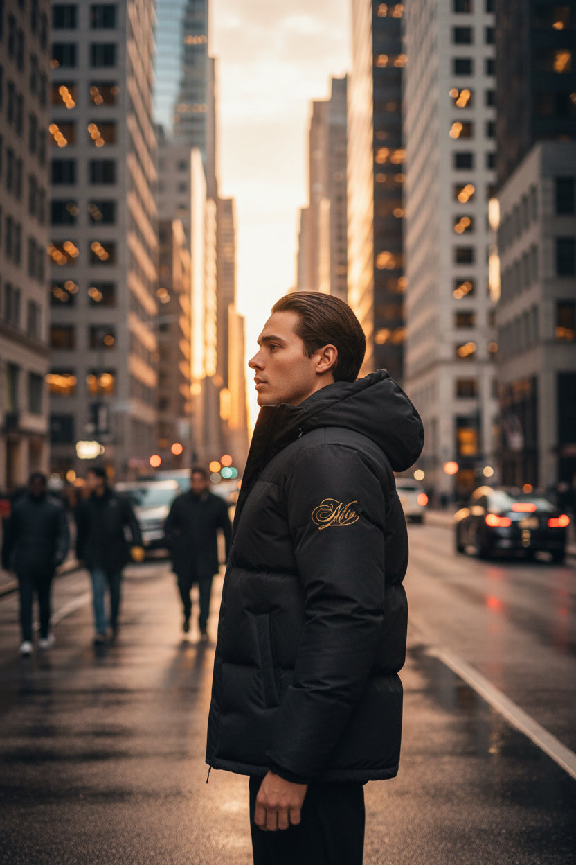 Mi11ion Hooded Puffer Jacket